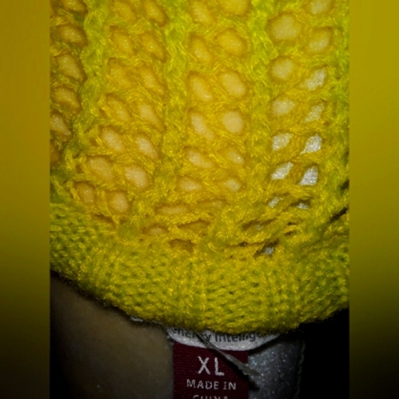 Womans XL Two Layered Shirt Knitted Longsleeve  Top Beach Summer   Blouse - Picture 3 of 3